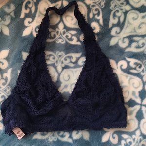 Blue lace bralette Victoria secret small